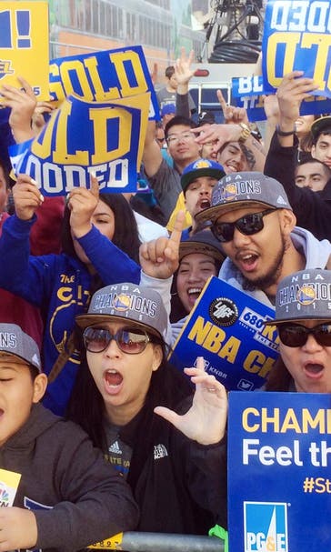 Warriors celebrate NBA championship with parade in Oakland